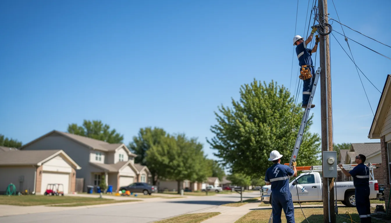 Residential electrician providing installation services in Page, NE